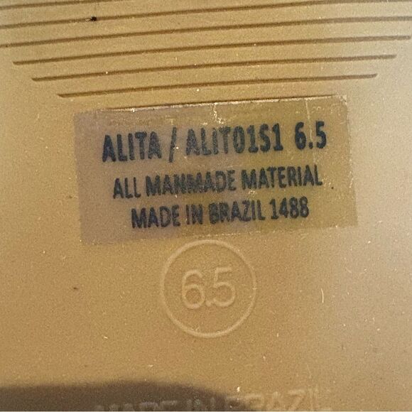 Steve Madden Women's Black Slide Sandals with Gold Buckle Size 6.5 Alita - Picture 7 of 7